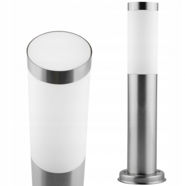 LED tuinpilaar - 45cm - 230V - E27 fitting - Zilver