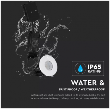 Smart LED spot - Brandbestendig - 83mm - CCT - IP65