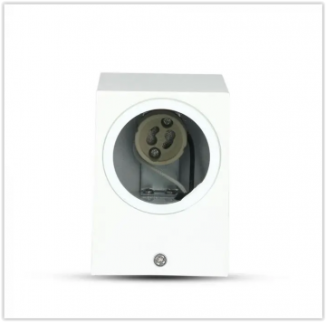 Wandlamp armatuur wit - Vierkant - GU10 fitting - 35W - IP44