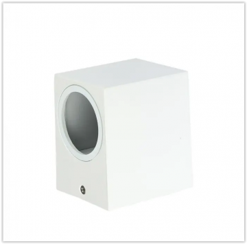 Wandlamp armatuur wit - Vierkant - GU10 fitting - 35W - IP44