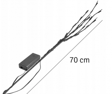 Kerst wilgentakken set - 20 LEDs - Blauw