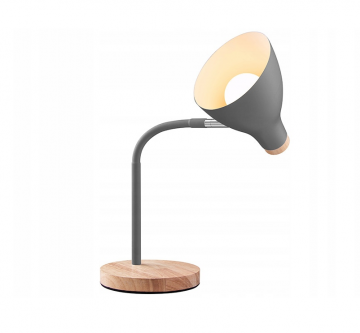 LED bureaulamp - E27 fitting - Grijs 