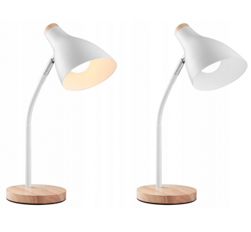 LED bureaulamp - E27 fitting - Wit