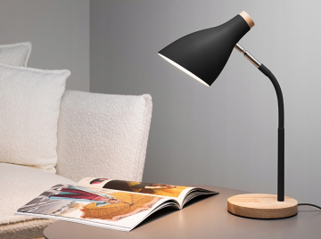 LED bureaulamp - E27 fitting - Zwart
