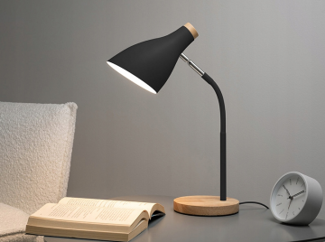 LED bureaulamp - E27 fitting - Zwart