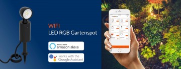 LED WiFi Buitenspot - 3 Watt - RGB + koud wit