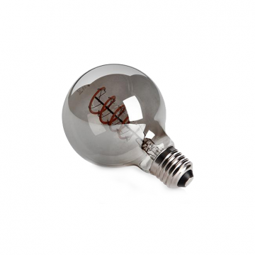 E27 filament lamp - Dimbaar + Smokey - Extra warm wit - 250 Lumen - 4W - G80