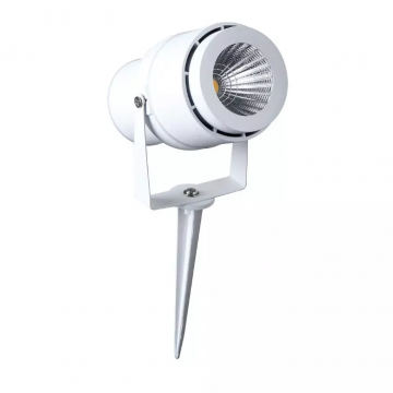 220 Volt - Tuinlamp - Neutraal wit - 12 Watt - Witte behuizing - Grond spot