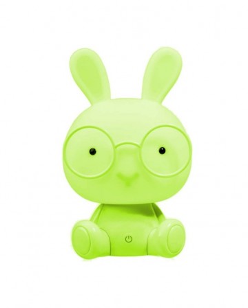 LED nachtlamp - Konijn - Groen - Warm wit