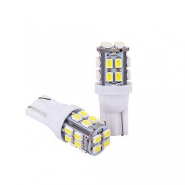 T10 - 24 volt - 3014 - 20 smd - Wit