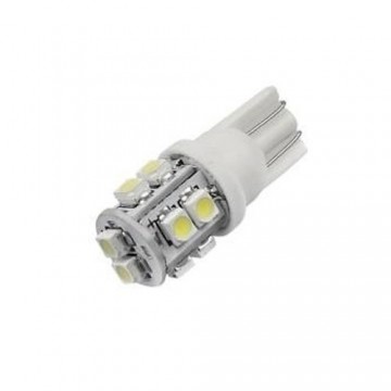 T10 - 24 volt - 3528 - 10 smd - Wit