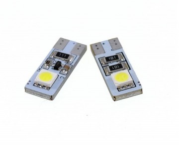 T10 - 5050 - 1 SMD - CANBUS - 2 stuks - wit