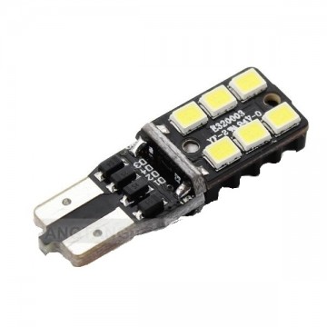CANBUS T10 LED 6-SMD 3535 - 12V interieur lamp (error free)