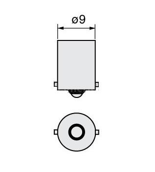 T11 BA9S Witte LED Lamp 5050 SMD 13 LED 12V