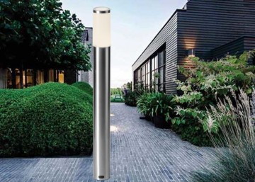 LED buitenlamp - 12 Volt - 60cm - RVS pilaar - Met prikpen