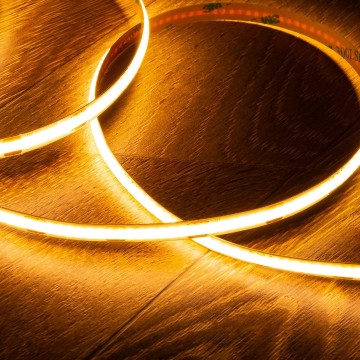 Tira led 12v dc cob 320 ledm 5m ip20 cri90 ancho 8mm corte 25cm1 0