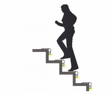 1 meter - trap trede dorpel - LED profiel - aluminium