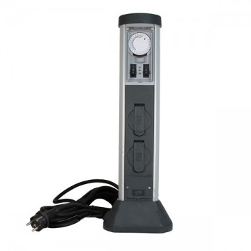 Tuinpaal   2x contactdoos  timer 1 v1