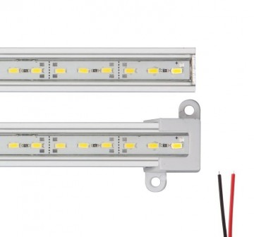 LED strip 50cm in Aluminium Profiel - outdoor IP65 - Warm Wit - 24V