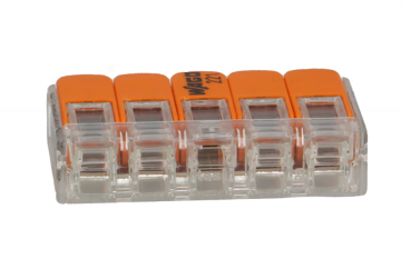 Wago verbindingsklem 5-VOUDIG 0,2-4 MM² - Doorvoerconnector per stuk