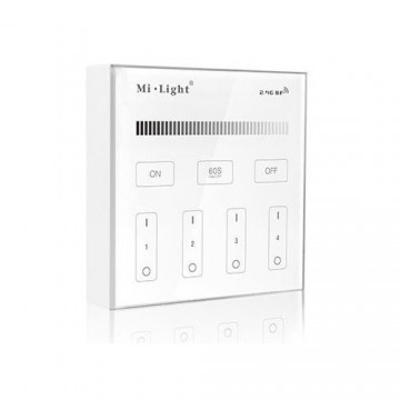 Wandbediening slimme verlichting - 4 groepen - SINGLE COLOR