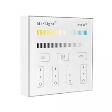 Wandbediening slimme verlichting - 4 groepen - DUAL WHITE