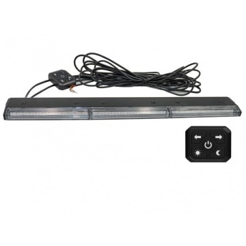 47cm LED bar flitser ultra dun - ORANJE - R65 R10 - Met controller