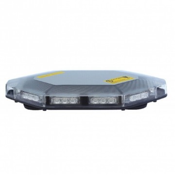 Compacte Zwaailamp - 80mm hoog - R10 / R65 Certificering - 30 LED Oranje - Magnetisch