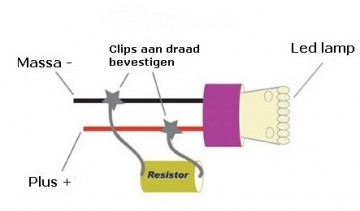 Resistor 50W 6ohm voor LED lampen