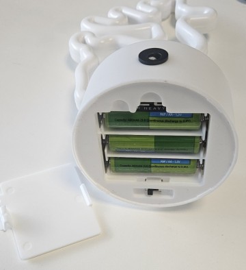 LED NEON Rendier - WIT - USB en batterijen