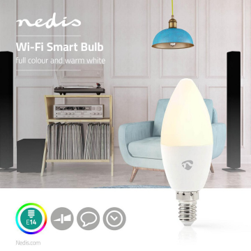 Smart lamp E14 - Multicolour + warm wit - TUYA