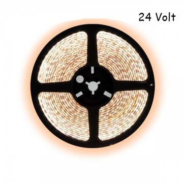 5 meter warm wit led strip - 60Leds/m - 24V - 3528