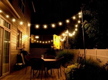 Led prikkabel - 10 meter - 20 lampen - Warm wit - 24V - Filament lampen