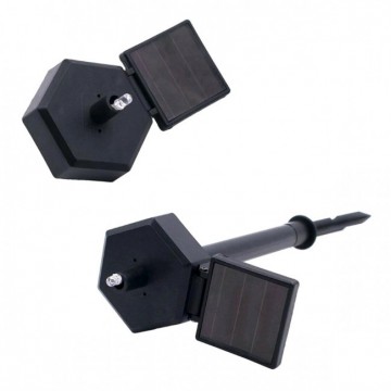 Solar LED uiltje wit - Neutraal wit - Met schemersensor en prikpen