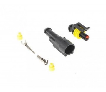 Hermetische connector set - 12 tot 24 Volt - 1 pin superseal - IP67
