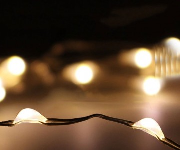 Zonne-Energie Outdoor LED verlichting - 10 meter - Warm Wit - 12V - ultra dun 5