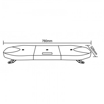LED zwaaibalk - 76cm - ECE R65 R10 goedgekeurd - amber3