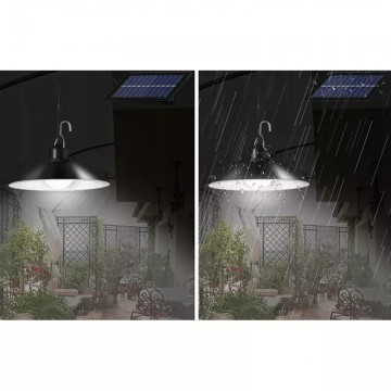 LED solar hanglamp - Neutraal wit - 100 Lumen - Met afstandsbediening