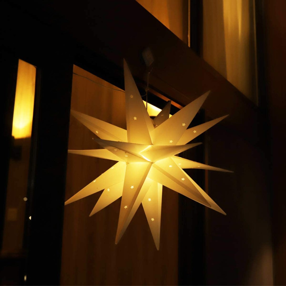 inhoud Interessant Winst LED kerstster 3D - warm wit - 60cm - ABC-led.nl