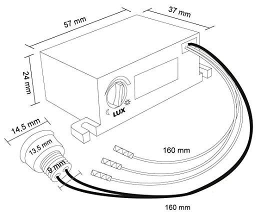 Woestijn abstract Bukken Mini Schemerschakelaar - inbouw - 220V - ABC-led.nl