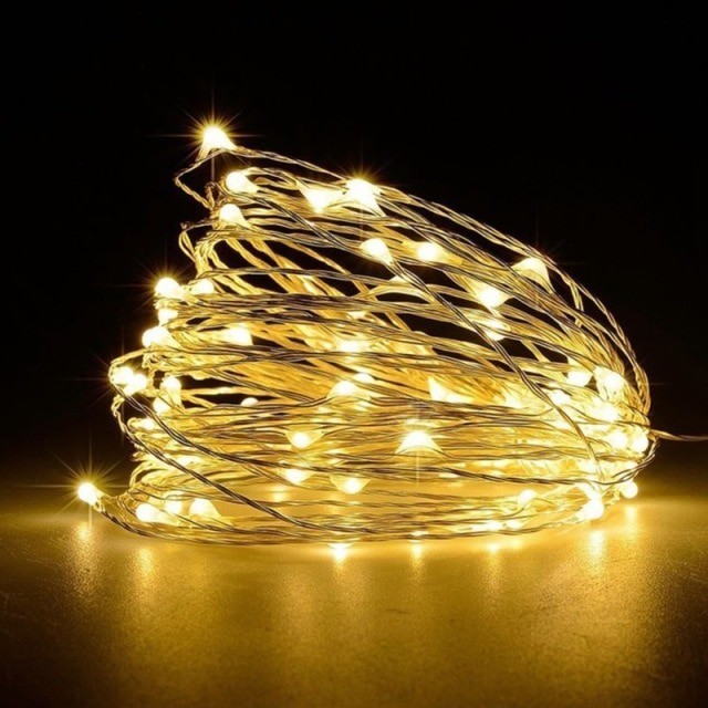 voor pond Walging Kerst koperdraad LED verlichting - Warm wit - 5 meter - Op batterijen -  ABC-led.nl