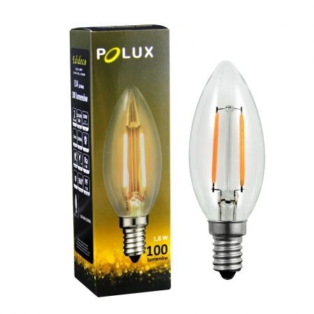 geluk Zes zacht Filament LED-lamp E14 1,8 Watt 100 lumen 2200 kelvin - ABC-led.nl