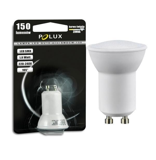 GU10 - KOUD wit - (35mm) 150 lumen - 1,9 Watt - Polux -