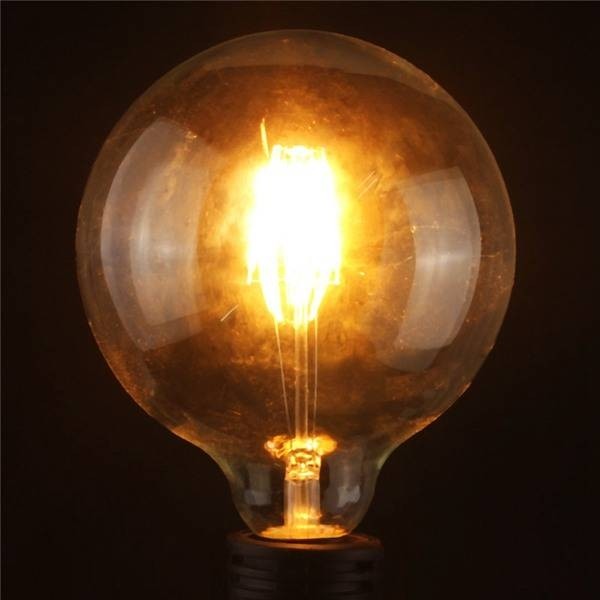 geschenk kan niet zien Tomaat Retro Filament LED-lamp Bol Large E27 G125 4W 320Lm 2000K Vintage Amber -  ABC-led.nl