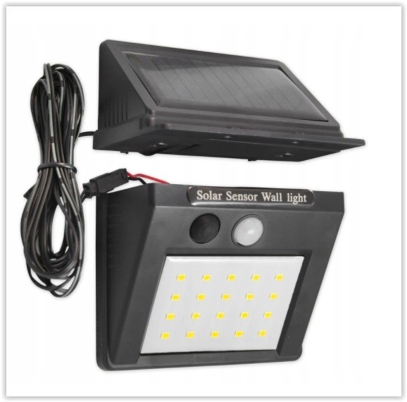 Ontslag Auroch Snooze Solar LED Buitenlamp - 3 Watt - koud wit - 200 Lumen - Schemer +  bewegingssensor - ABC-led.nl