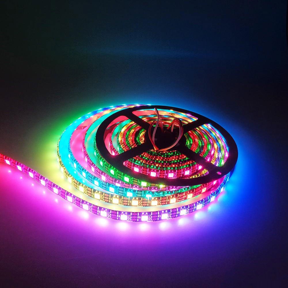 OP=OP 4 meter Pixel RGB - LED strip - 5 volt- WS2811IC ABC-led.nl