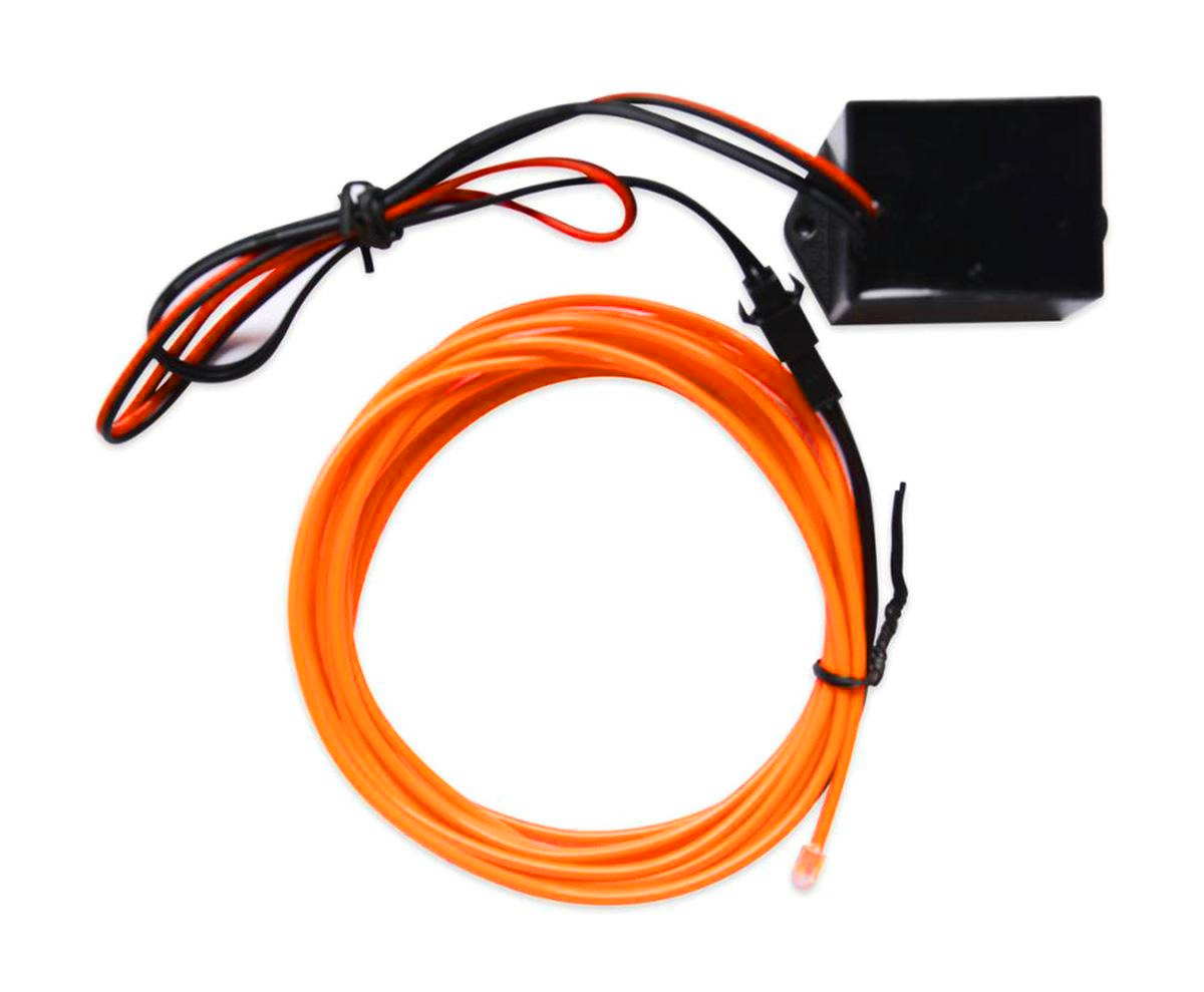 EL wire - ORANJE - interieur verlichting - 12 Volt - meter - ABC-led.nl