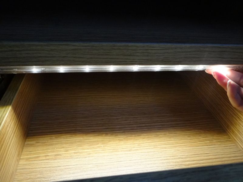 Led keuken lade / kast verlichting warm wit sensor ...