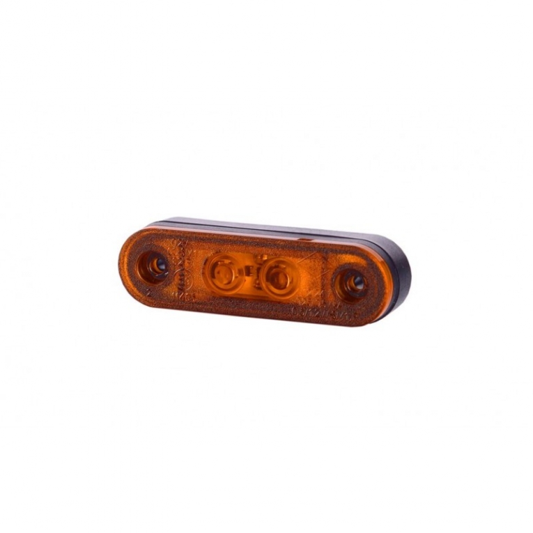 Dak zwaailamp / lichtbalk - ORANJE - 24 LED - 12 / 24V - 28cm 