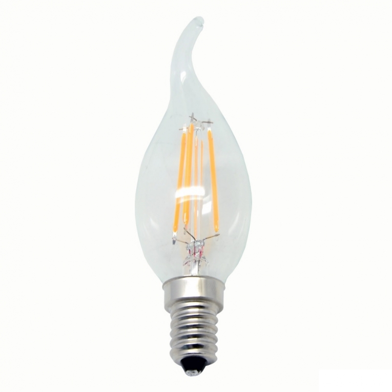 Rommelig borst Blokkeren Vlam Retro filament LED-lamp E14 380 lumen 2900 kelvin - ABC-led.nl